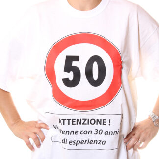 T-shirt 50 per compleanno