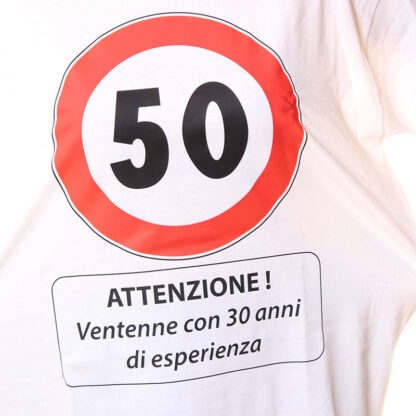 T-shirt 50 per compleanno