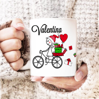 coppi di tazze bici natalizia